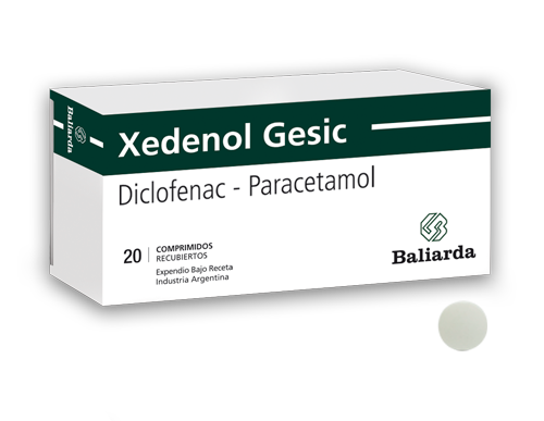 Xedenol Gesic_0_10.png Xedenol Gesic Diclofenac Paracetamol columna espalda dolor agudo Diclofenac antiinflamatorio Analgésico aine artritis hombro golpe mano Paracetamol Xedenol Gesic trauma rodilla tobillo